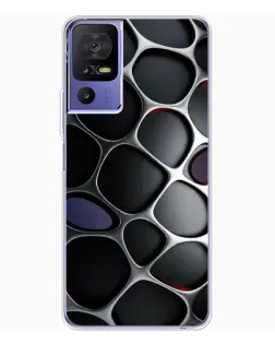 Чехол для TCL 605 с картинкой «Объемная темная решетка»