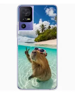 Чохол для TCL 605 з картинкою «Капібара на морі» Чохол для TCL 605 з картинкою «Капібара на морі»