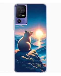 Чохол для TCL 605 з картинкою «Захід сонця з капібарою» Чохол для TCL 605 з картинкою «Захід сонця з капібарою»