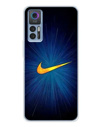 Чехол для TCL K23 5G с картинкой «Синий пульс Nike» Чехол для TCL K23 5G с картинкой «Синий пульс Nike»