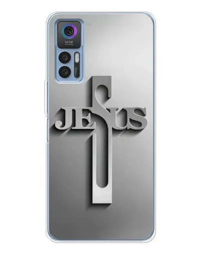 Чехол для TCL K23 5G с картинкой «Металлический крест Jesus» Чехол для TCL K23 5G с картинкой «Металлический крест Jesus»