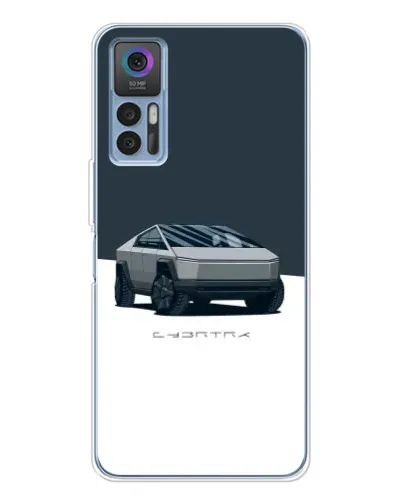 Чехол для TCL K23 5G с картинкой «Серебристый Cybertruck Tesla» Чехол для TCL K23 5G с картинкой «Серебристый Cybertruck Tesla»