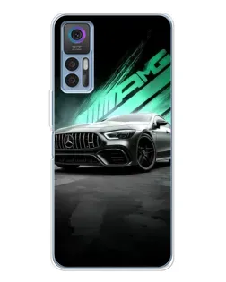 Чехол для TCL K23 5G с картинкой «Темный Mercedes AMG»