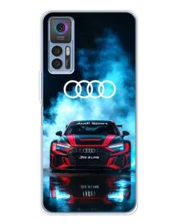Чехол для TCL K23 5G с картинкой «Audi Sport — неон»