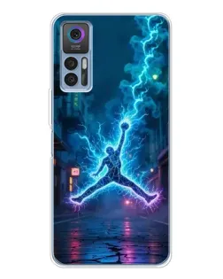Чехол для TCL K23 с картинкой «Jordan Gold Jumpman»