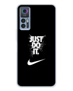 Чехол для TCL K23 с картинкой «Текстовый принт Nike»