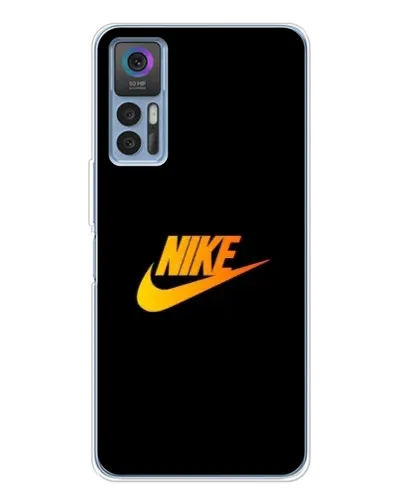 Чехол для TCL K23 с картинкой «Золотой логотип Nike»