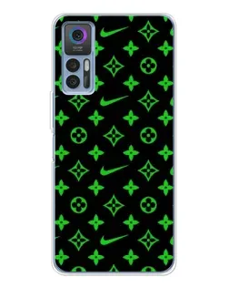 Чехол для TCL K23 с картинкой «Неоновый принт LV»