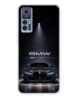 Чехол для TCL K23 с картинкой «BMW сквозь ночной город»