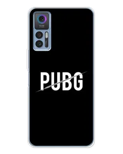 Чехол для TCL K23 с картинкой «PUBG — белый логотип»