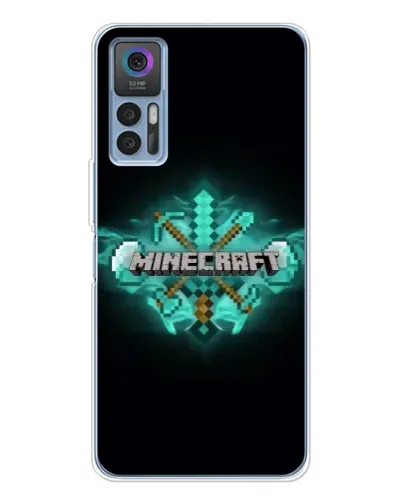 Чехол для TCL K23 с картинкой «Minecraft Diamond лого»