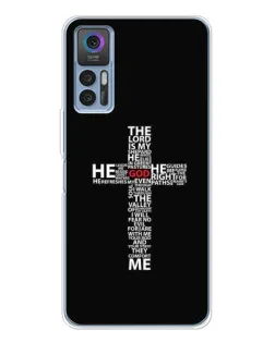 Чехол для TCL K23 с картинкой «Текстовый крест»