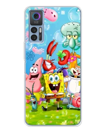 Чехол для TCL K23 с картинкой «Губка Боб и друзья» Чехол для TCL K23 с картинкой «Губка Боб и друзья»