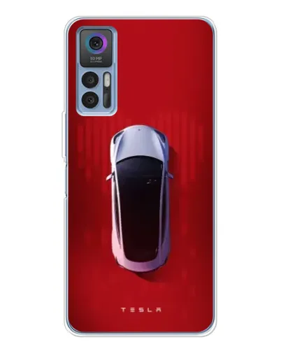 Чехол для TCL K23 с картинкой «Tesla Top View»