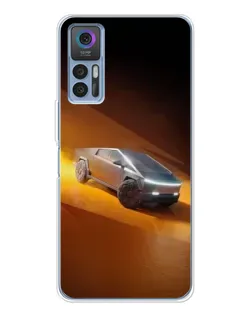 Чехол для TCL K23 с картинкой «Cybertruck в пустыне»