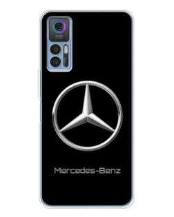 Чехол для TCL K23 с картинкой «Mercedes Silver Logo»