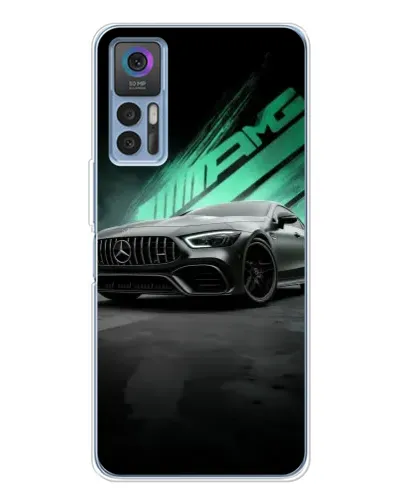 Чехол для TCL K23 с картинкой «Темный Mercedes AMG»