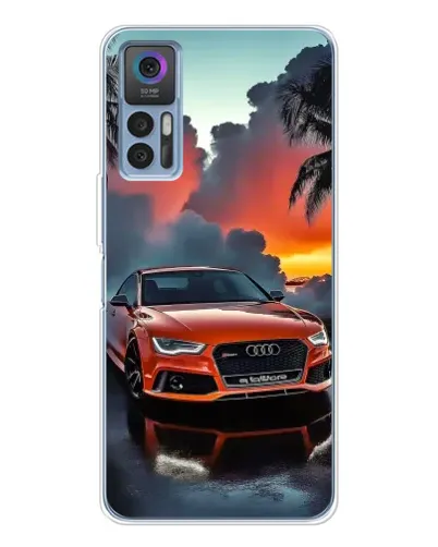 Чехол для TCL K23 с картинкой «Audi — закат»