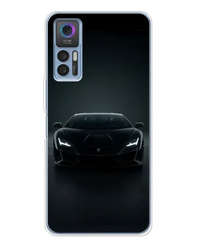 Чехол для TCL K23 с картинкой «Черный Lamborghini Aventador»