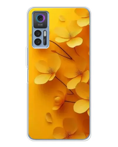 Чохол для TCL K23 з картинкою «Золоті пелюстки»