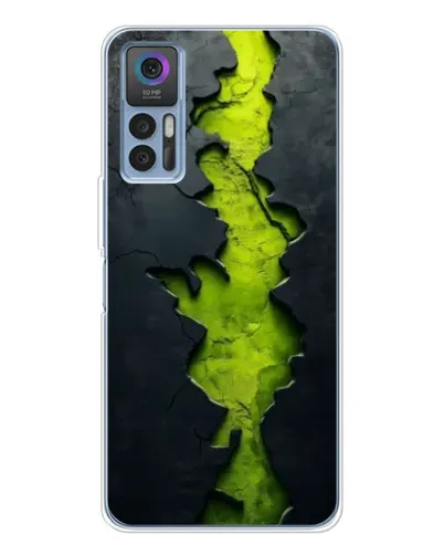 Чохол для TCL K23 з картинкою «Салатовий розлом скелі»