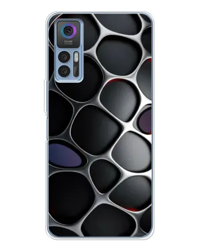 Чохол для TCL K23 з картинкою «Об'ємна темна решітка»