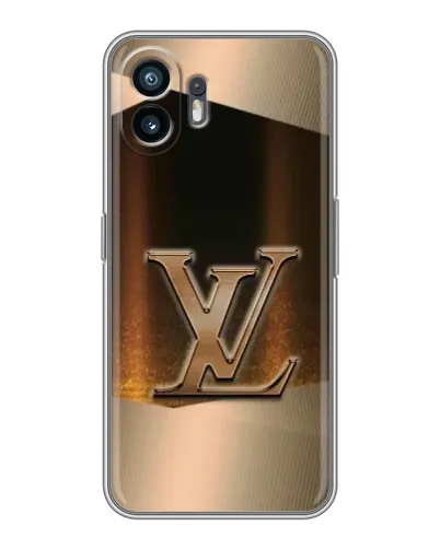 Чехол для TCL K70 с картинкой «LV — золотое сияние»