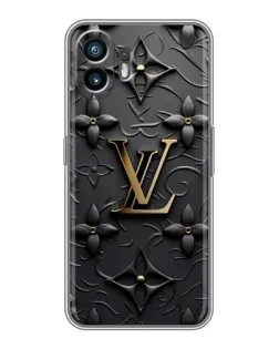 Чехол для TCL K70 с картинкой «Кожаная текстура LV»