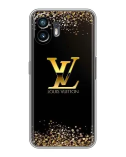 Чехол для TCL K70 с картинкой «LV — золотые искры»