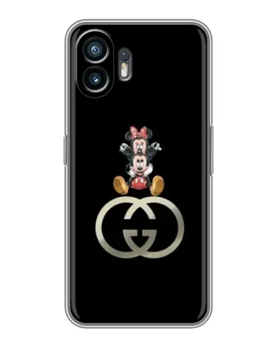 Чехол для TCL K70 с картинкой «Минни Маус на лого»