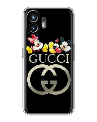 Чехол для TCL K70 с картинкой «Gucci — герои Disney»