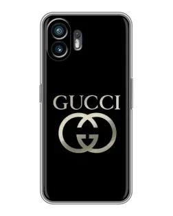 Чохол для TCL K70 з картинкою «Gucci — золото на чорному»