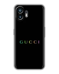 Чохол для TCL K70 з картинкою «Gucci — неоновий мінімалізм»