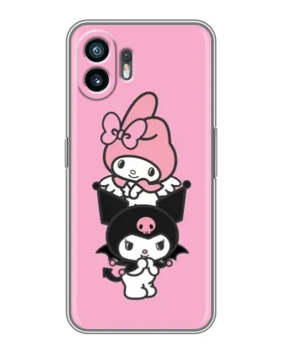 Чехол для TCL K70 с картинкой «My Melody и Kuromi»