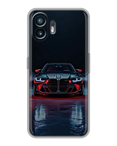 Чехол для TCL K70 с картинкой «BMW на мокрой дороге»