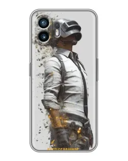 Чехол для TCL K70 с картинкой «PUBG — боец в пыли»