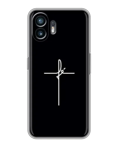 Чехол для TCL K70 с картинкой «Тонкий крест» Чехол для TCL K70 с картинкой «Тонкий крест»