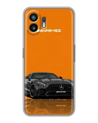 Чехол для TCL K70 с картинкой «Оранжевый Mercedes AMG»