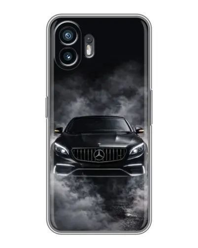 Чехол для TCL K70 с картинкой «Mercedes в дыму»