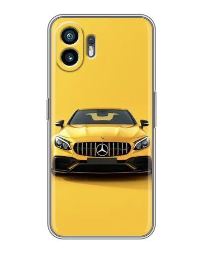 Чехол для TCL K70 с картинкой «Желтый Mercedes GT»