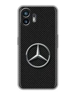 Чехол для TCL K70 с картинкой «Карбоновый Mercedes стиль»