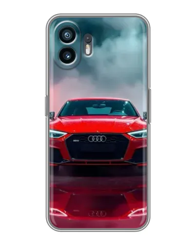 Чехол для TCL K70 с картинкой «Audi RS — красный стиль»
