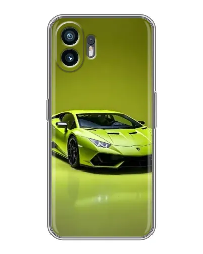 Чехол для TCL K70 с картинкой «Салатовый Lamborghini Huracan»
