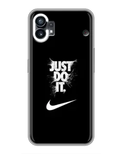 Чехол для TCL NxtPaper 70 Pro с картинкой «Текстовый принт Nike»