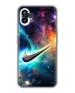 Чехол для TCL NxtPaper 70 Pro с картинкой «Космический Nike Swoosh»