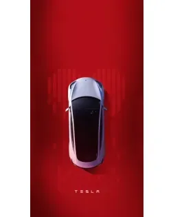 Чехол для TCL с картинкой «Tesla Top View»