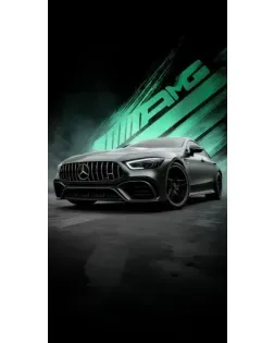 Чехол для TCL с картинкой «Темный Mercedes AMG»