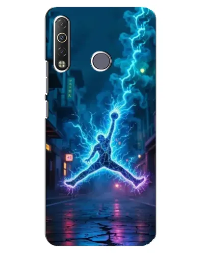 Чохол для TECNO Camon 12 Air CC6 з картинкою «Jordan Gold Jumpman»