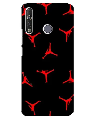 Чохол для TECNO Camon 12 Air CC6 з картинкою «Jordan Red Pattern»