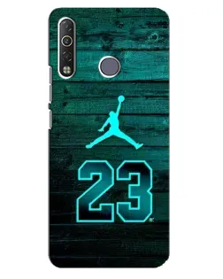 Чохол для TECNO Camon 12 Air CC6 з картинкою «Jordan Cyan 23» Чохол для TECNO Camon 12 Air CC6 з картинкою «Jordan Cyan 23»